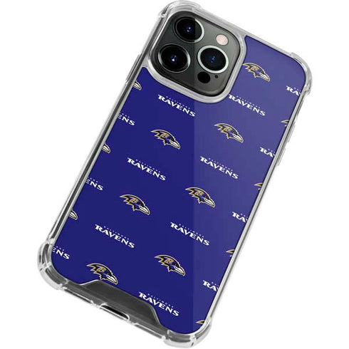 NFL Baltimore Ravens Blitz Series iPhone 15 Pro Clear Case